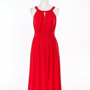 Emma & Michele Vibrant Red Maxi Dress - Size M